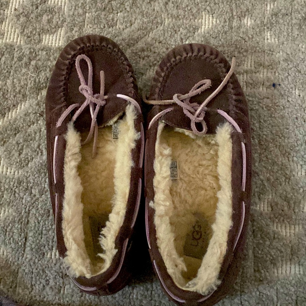 Ugg slippers brown size 9